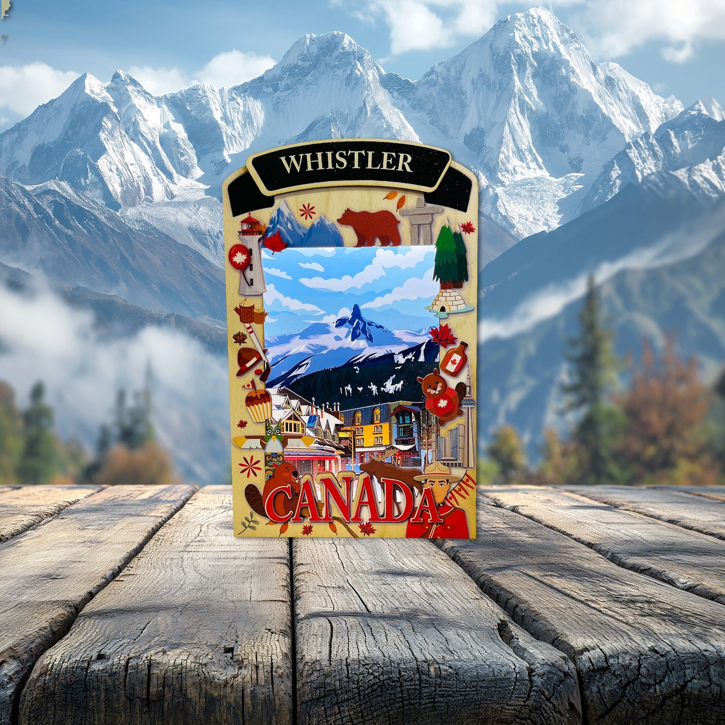 Light Up Shadow Box-Whistler
