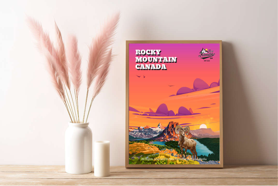 Art Prints-Rocky Mountain Canada-Bighorn