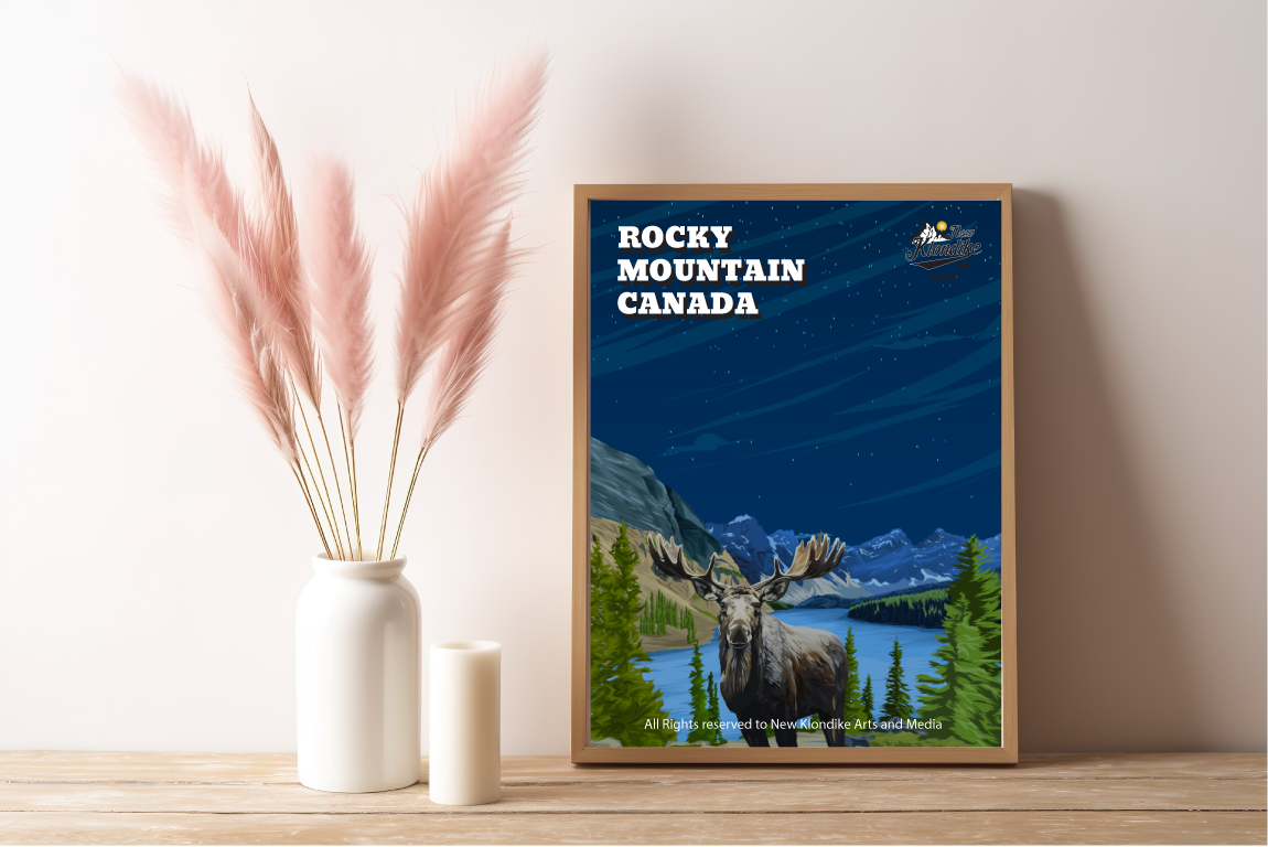 Art Prints-Rocky Mountain Canada-Moose