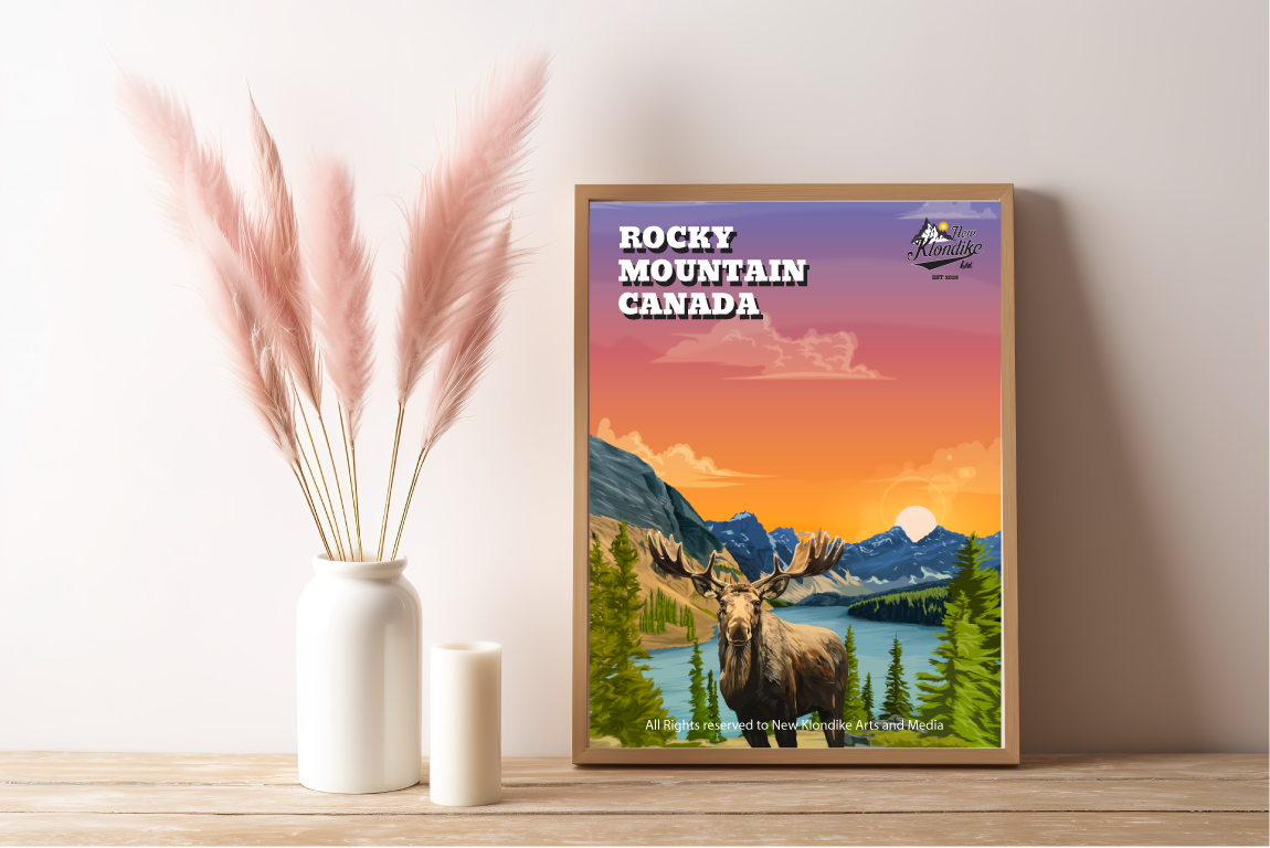 Art Prints-Rocky Mountain Canada-Moose