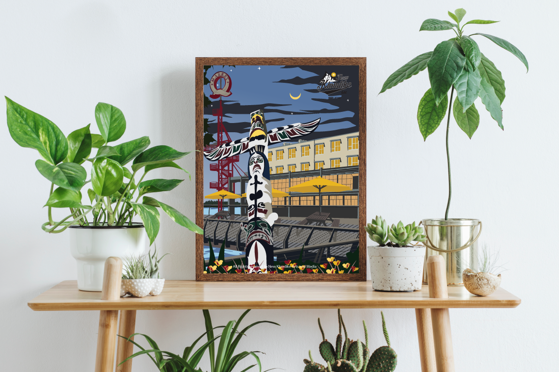 Art Prints-Lonsdale Quay Totem-North Vancouver, Canada