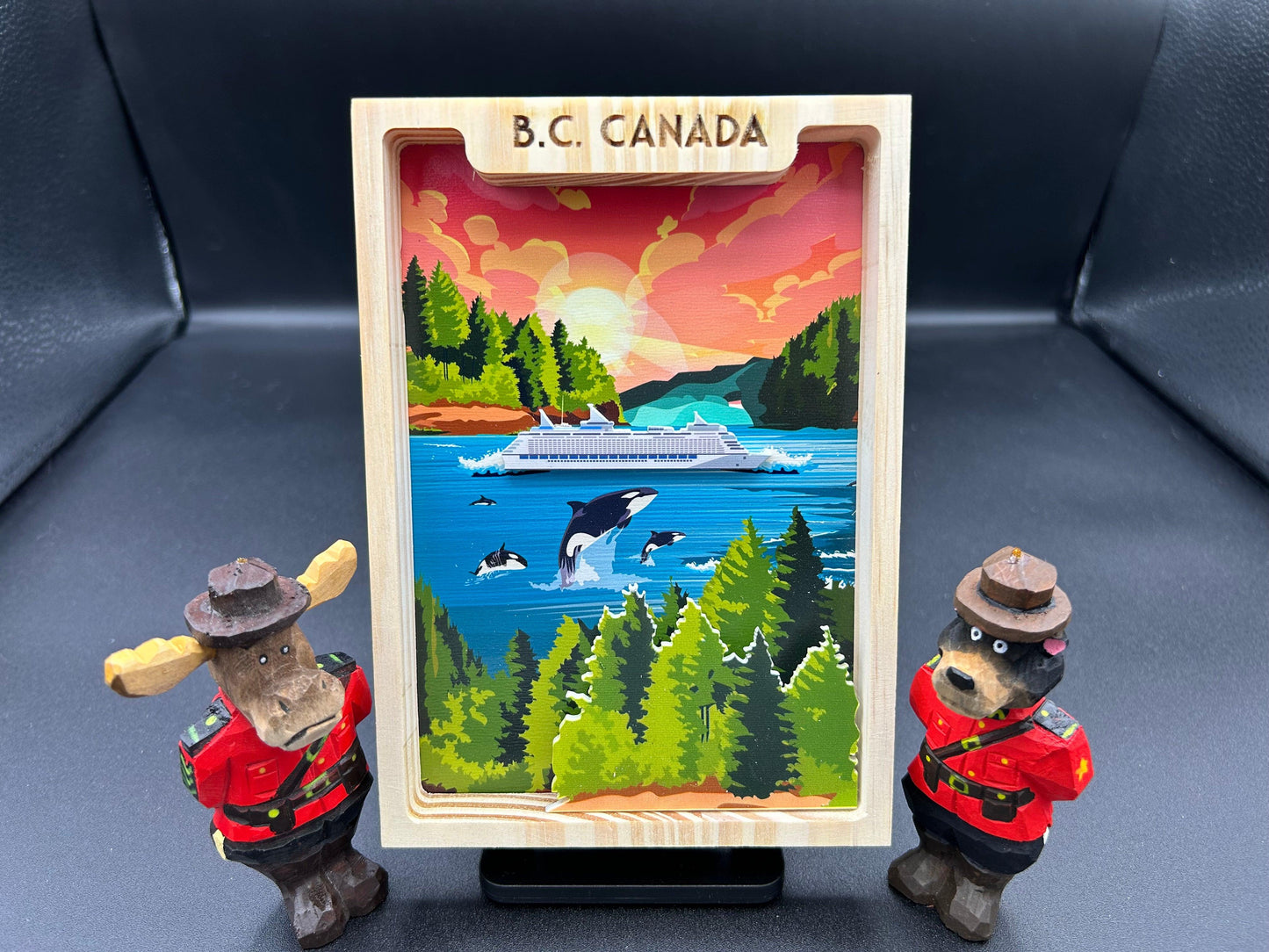 3D Shade Box-BC CANADA- 5"x7" Hand Made. - New Klondike Arts and Media