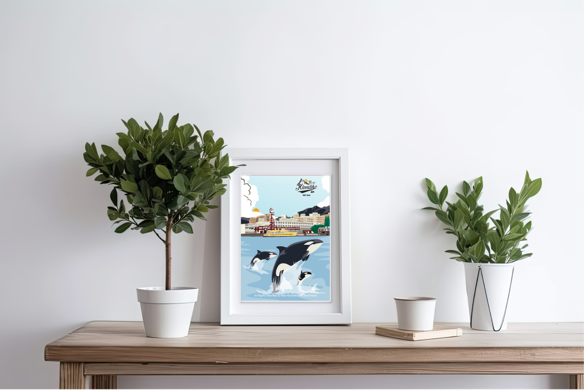 Art Prints-Lonsdale Quay with Orca, North Vancouver, Canada