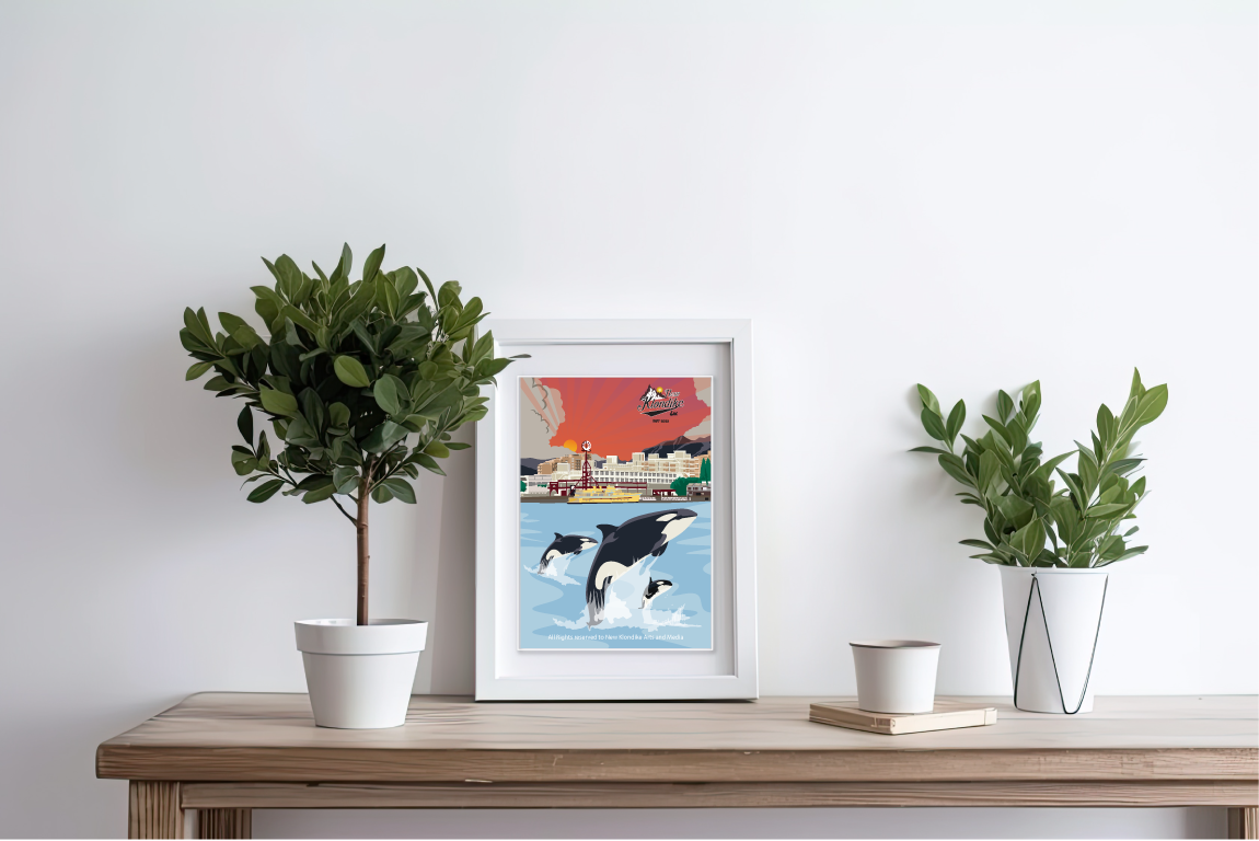 Art Prints-Lonsdale Quay with Orca, North Vancouver, Canada