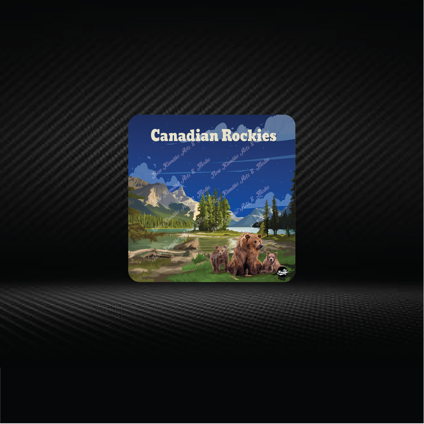 Art Coaster-Canadian Rockie-Bear, Canada