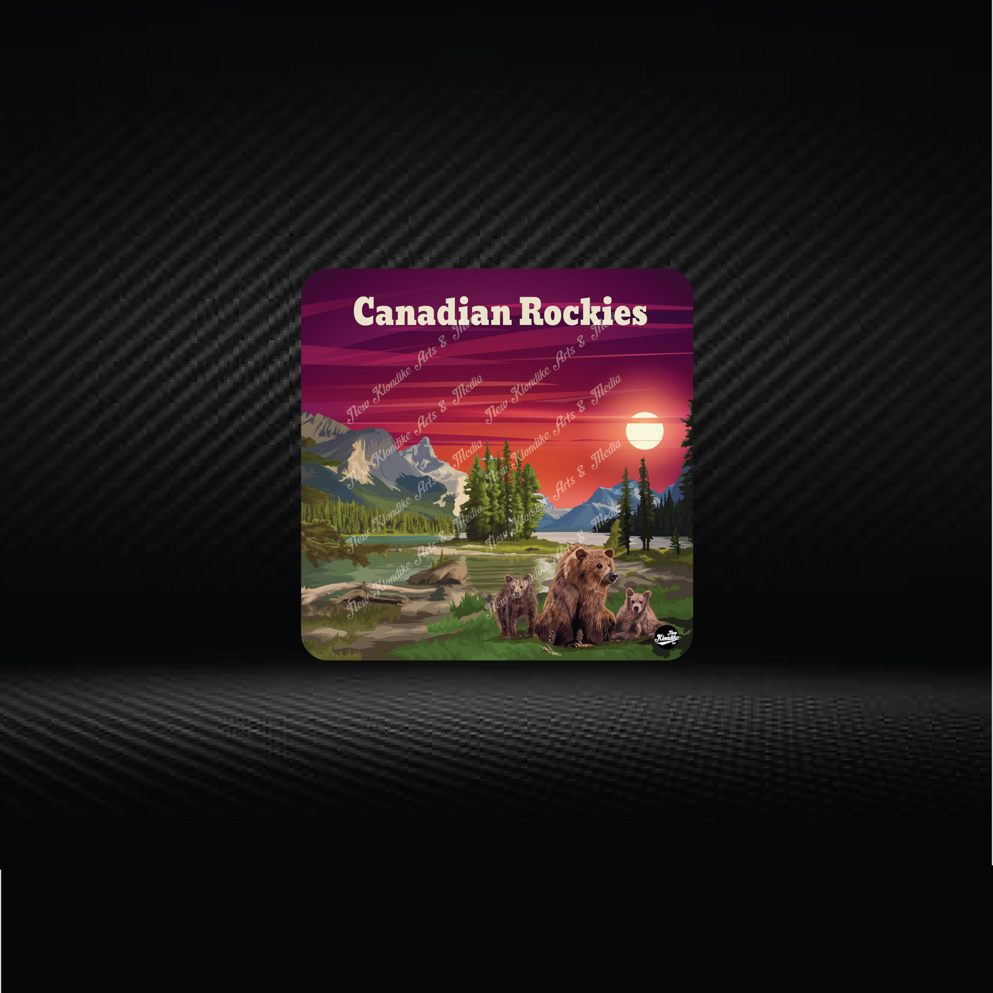 Art Coaster-Canadian Rockie-Bear, Canada