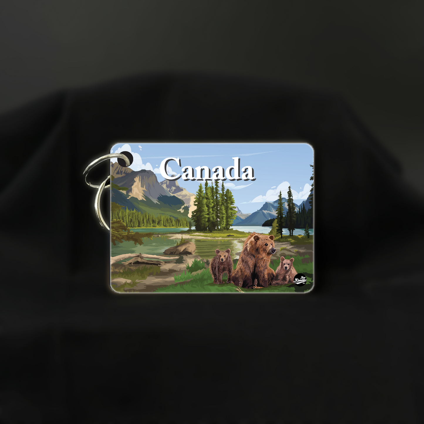 Art Key Chain-Canadian Rockies-Bear