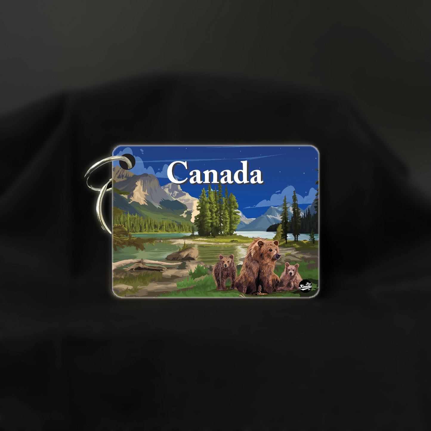 Art Key Chain-Canadian Rockies-Bear