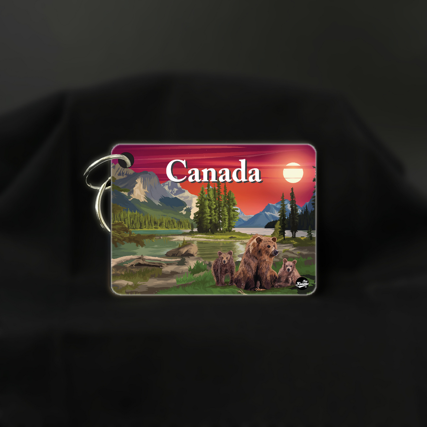 Art Key Chain-Canadian Rockies-Bear