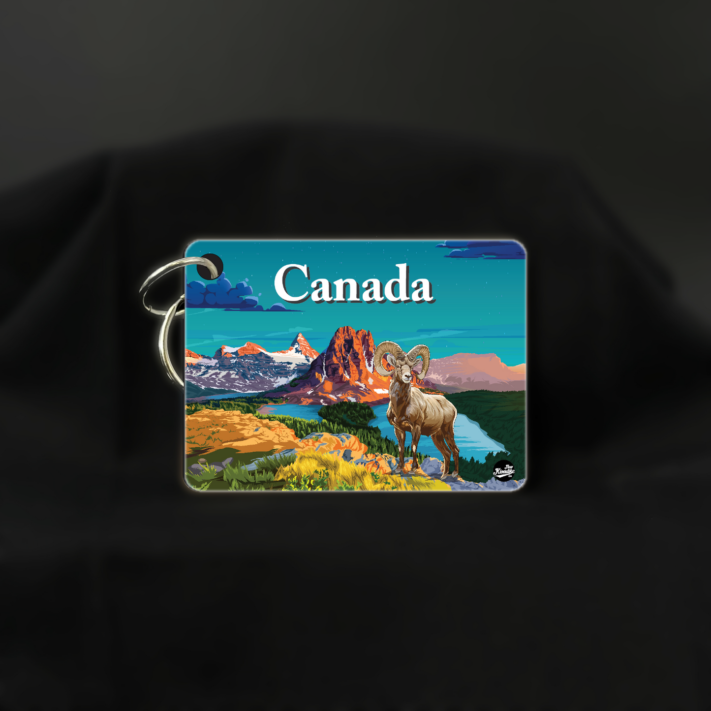 Art Key Chain-Canadian Rockies-Big Horn