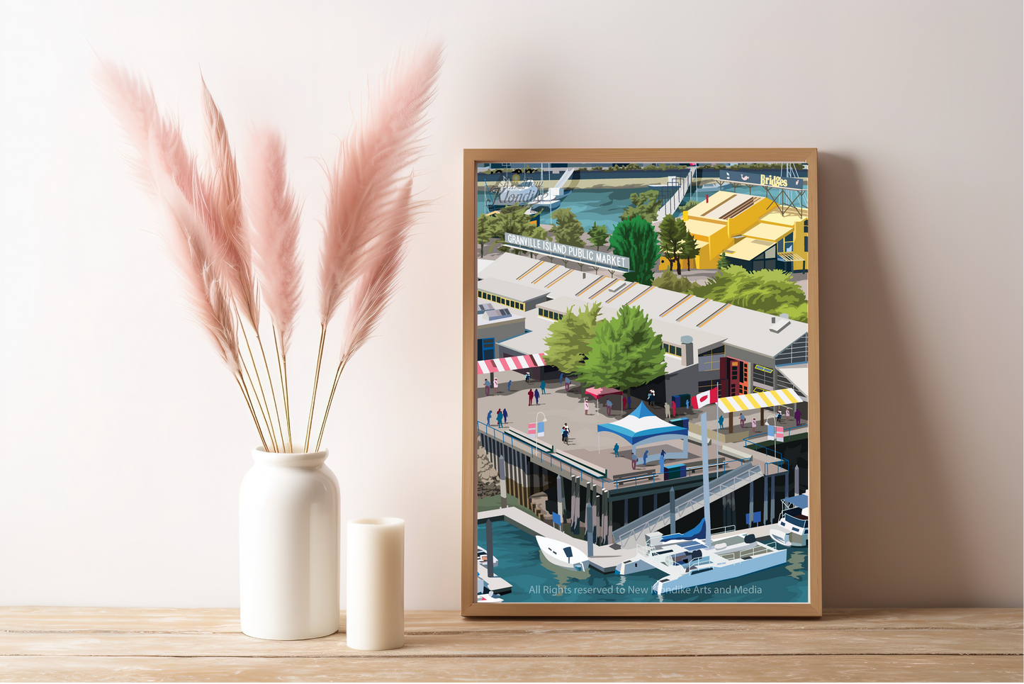 Art Prints - Granville Island Public Market, Vancouver, Canada