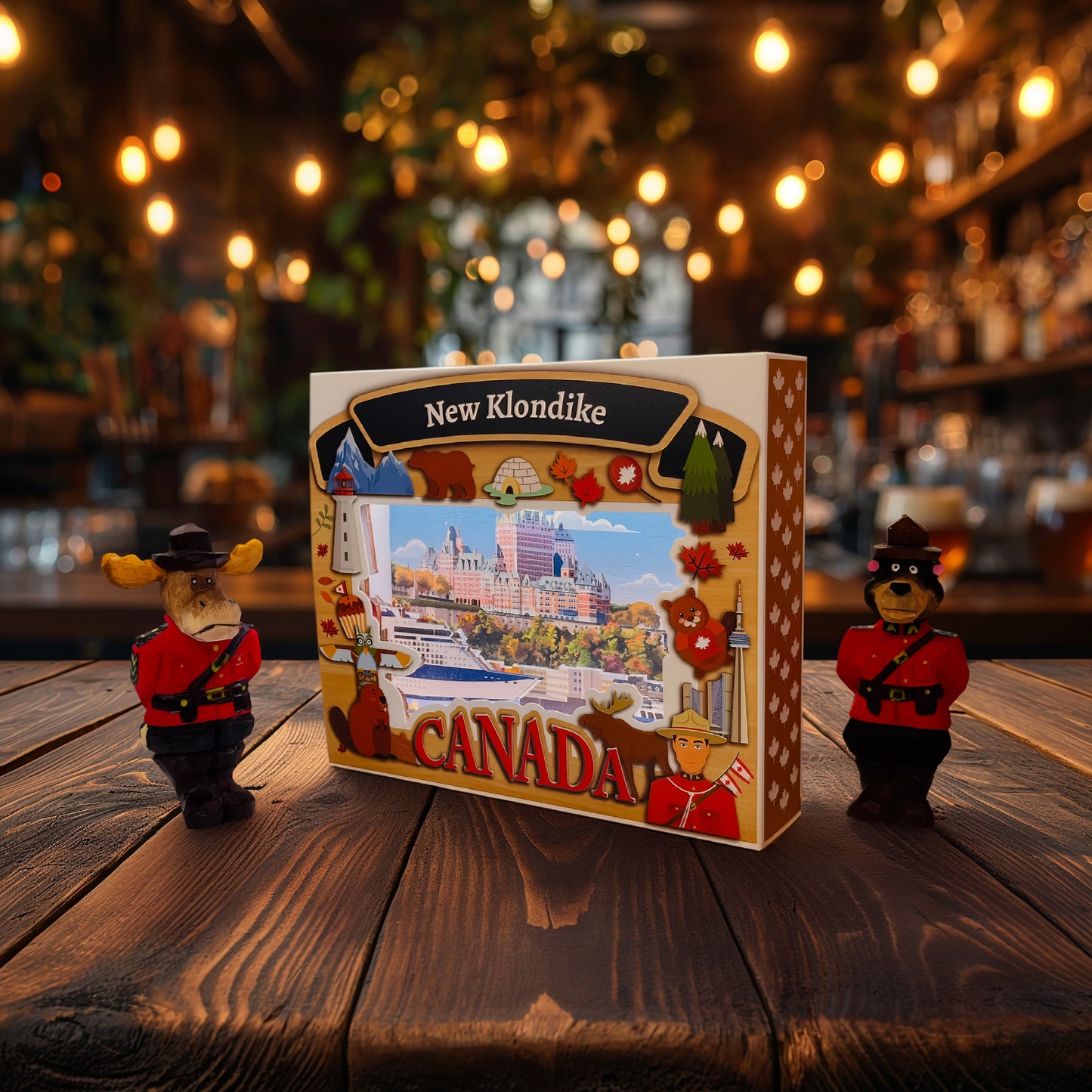 Light Up Shadow Box-Quebec Port