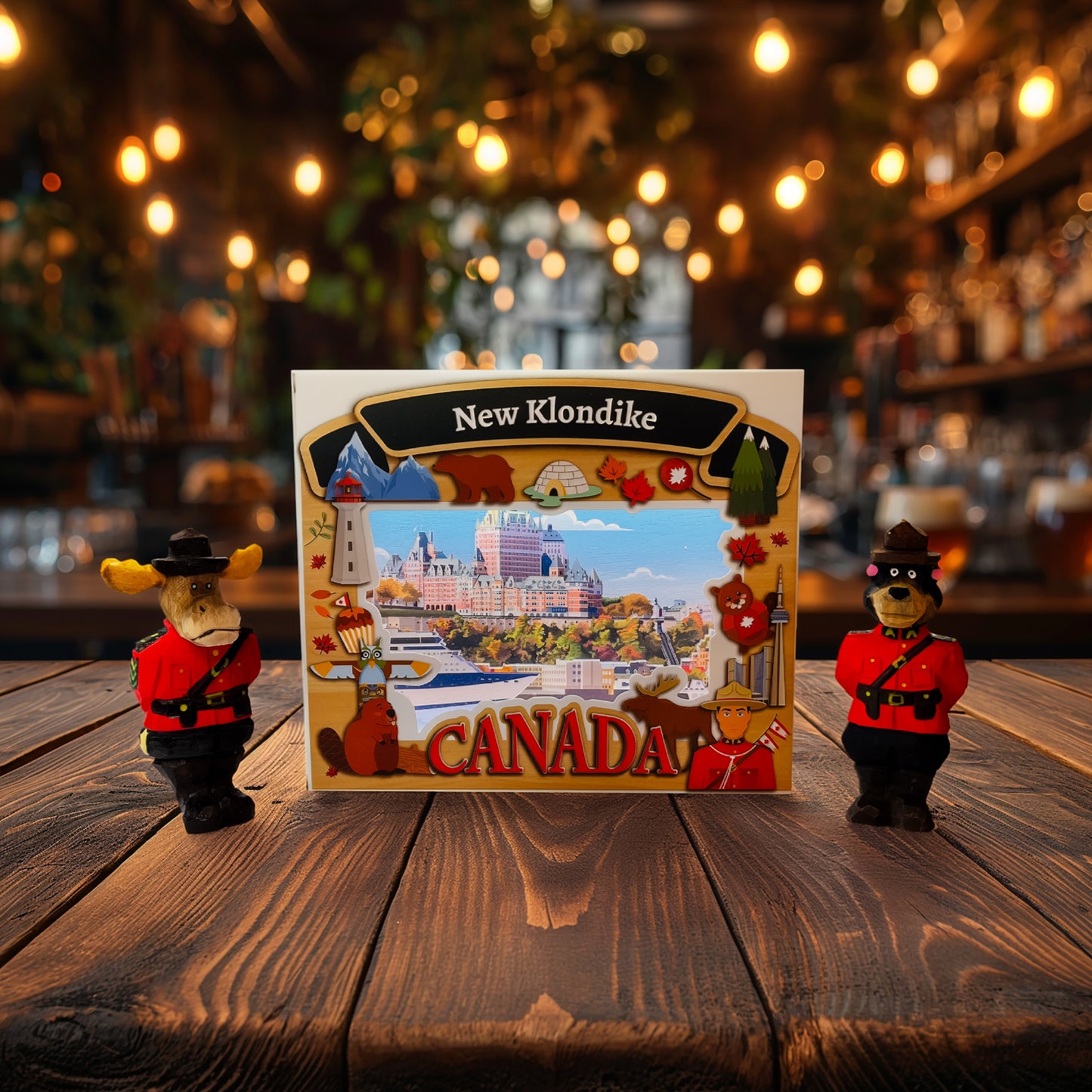 Light Up Shadow Box-Quebec Port