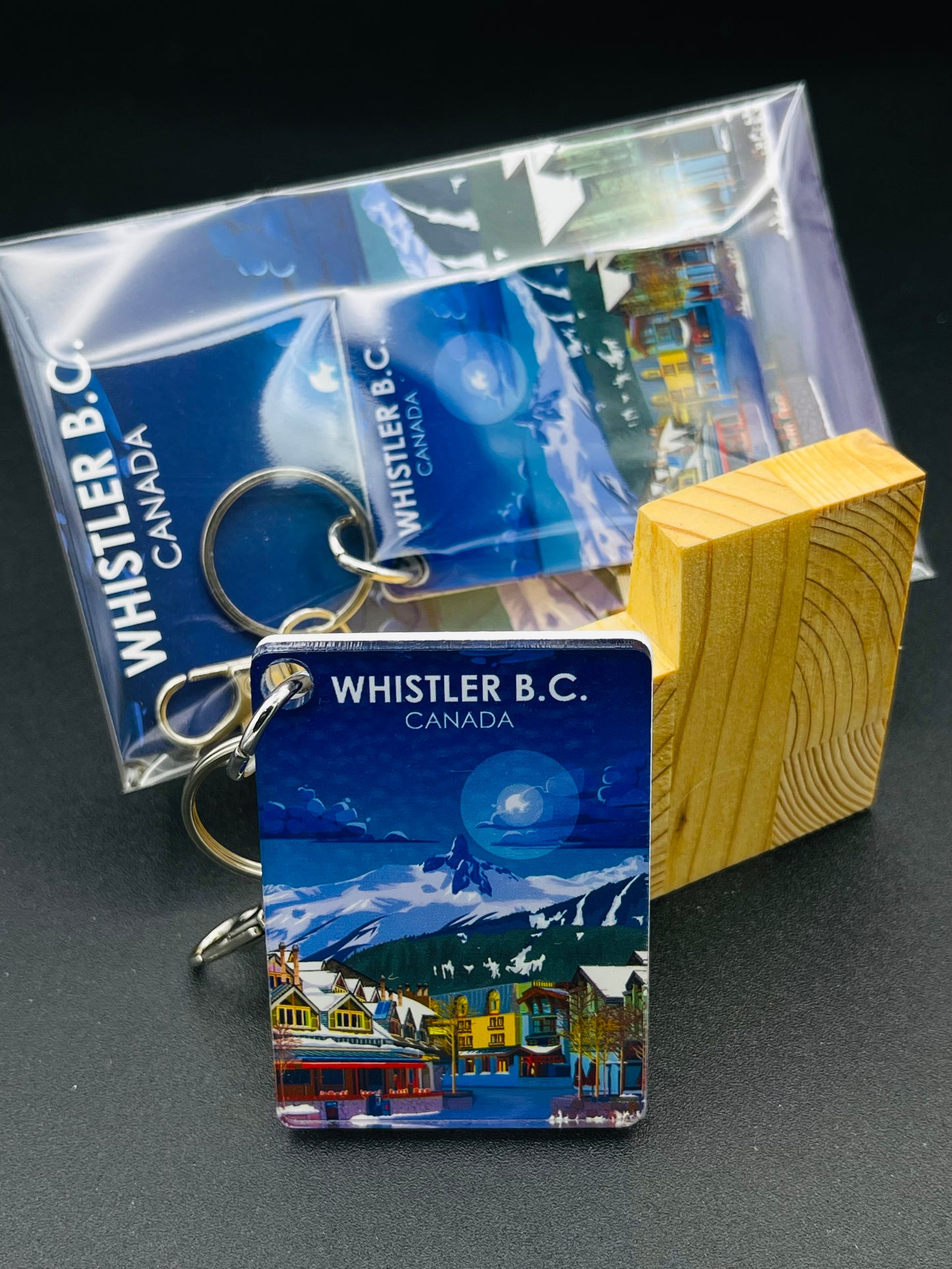 Art Key Chain-Whistler Village-Vancouver, Canada