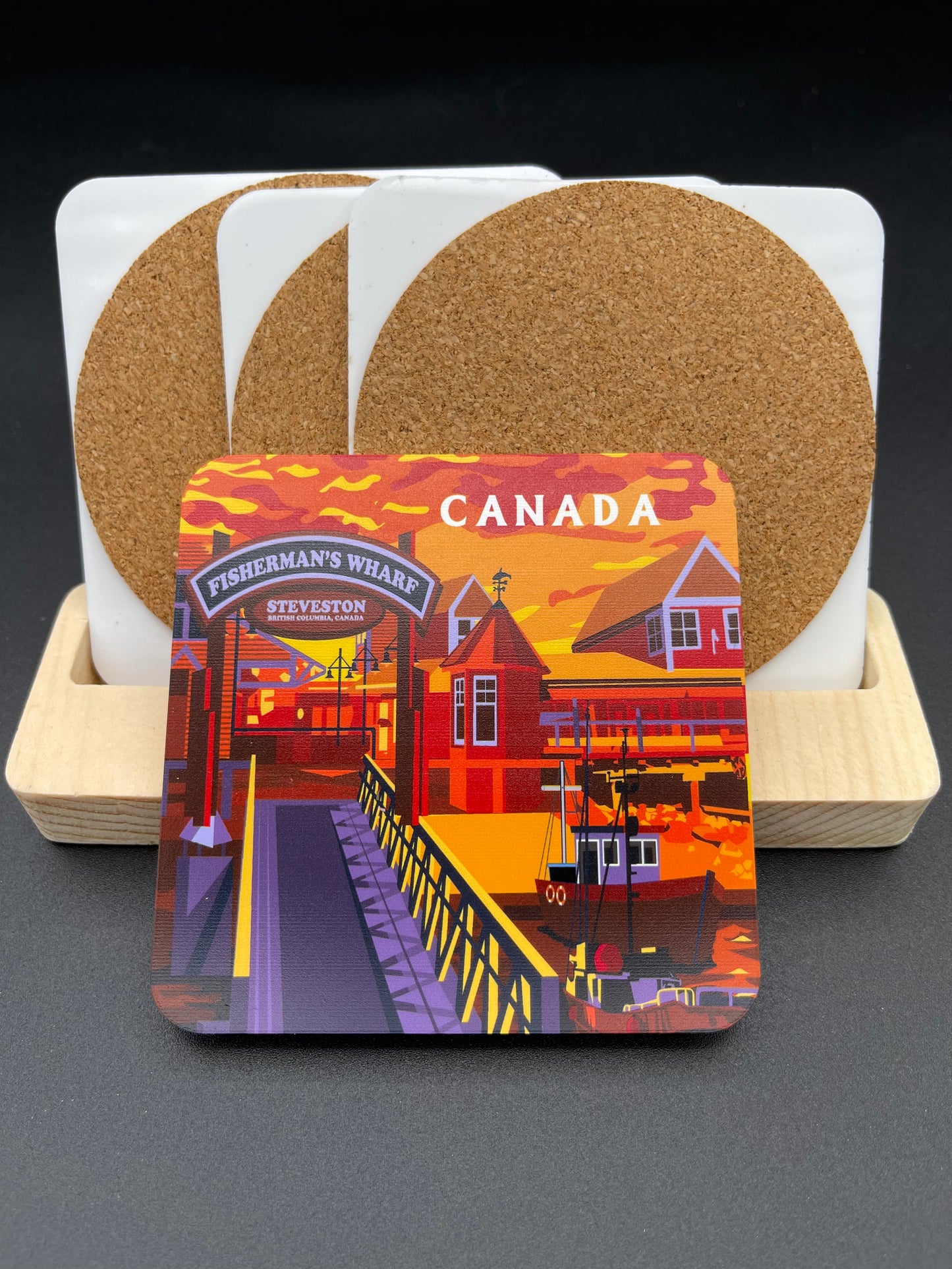 Art Coaster-Steveston Fisherman's Warf,Richmond, Canada