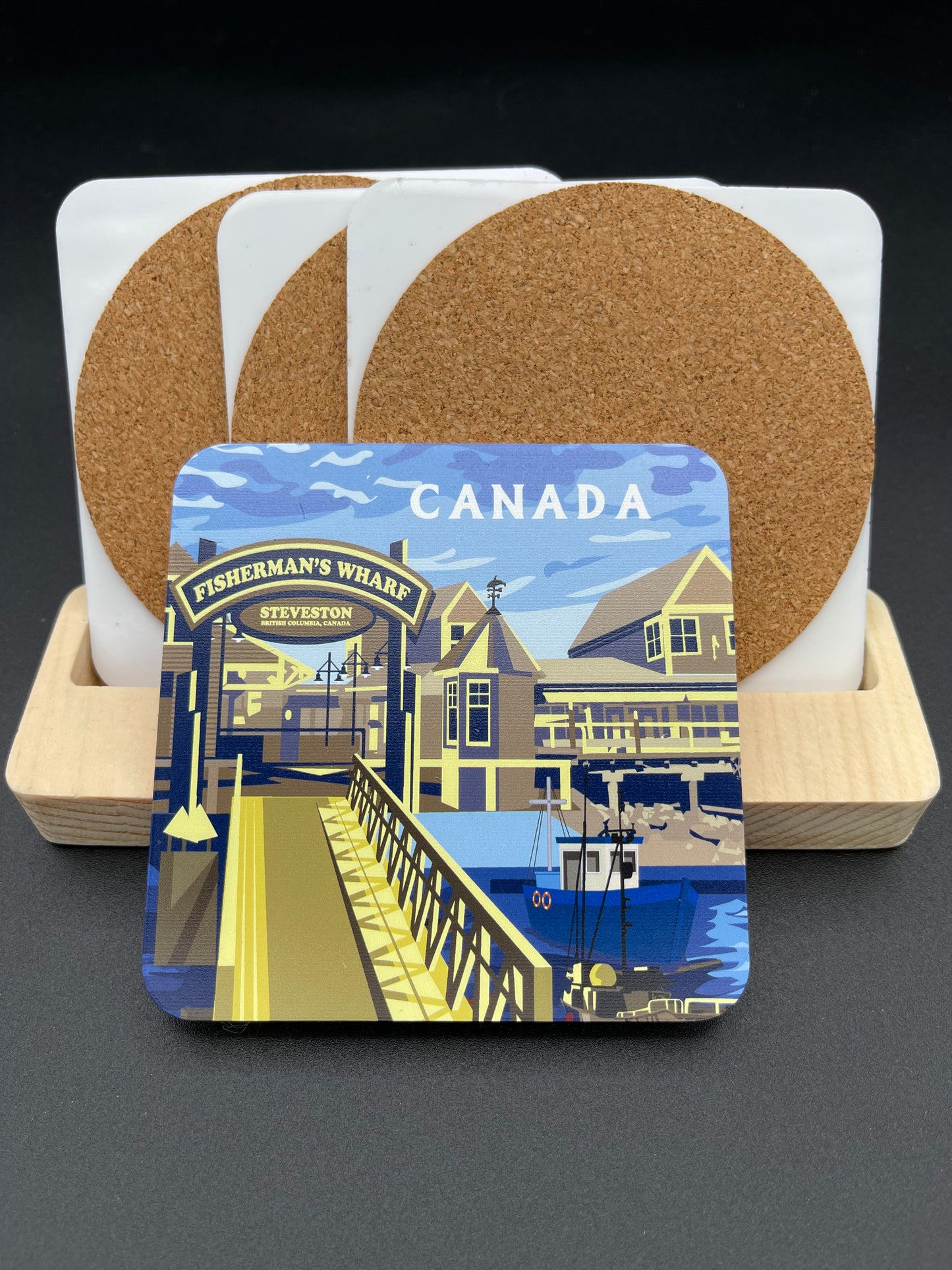 Art Coaster-Steveston Fisherman's Warf,Richmond, Canada