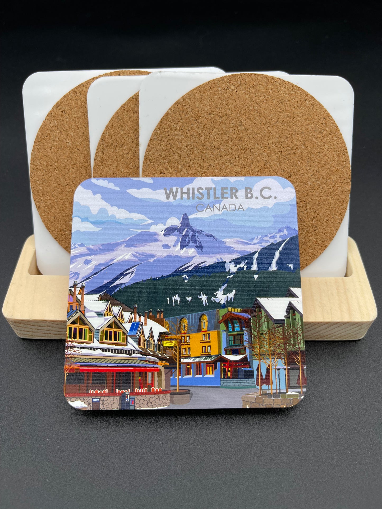 Art Coaster -4.25"x4.25"- Whistler - Vancouver, Canada