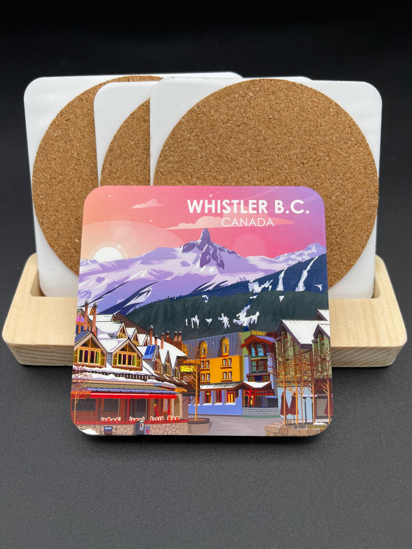 Art Coaster -4.25"x4.25"- Whistler - Vancouver, Canada