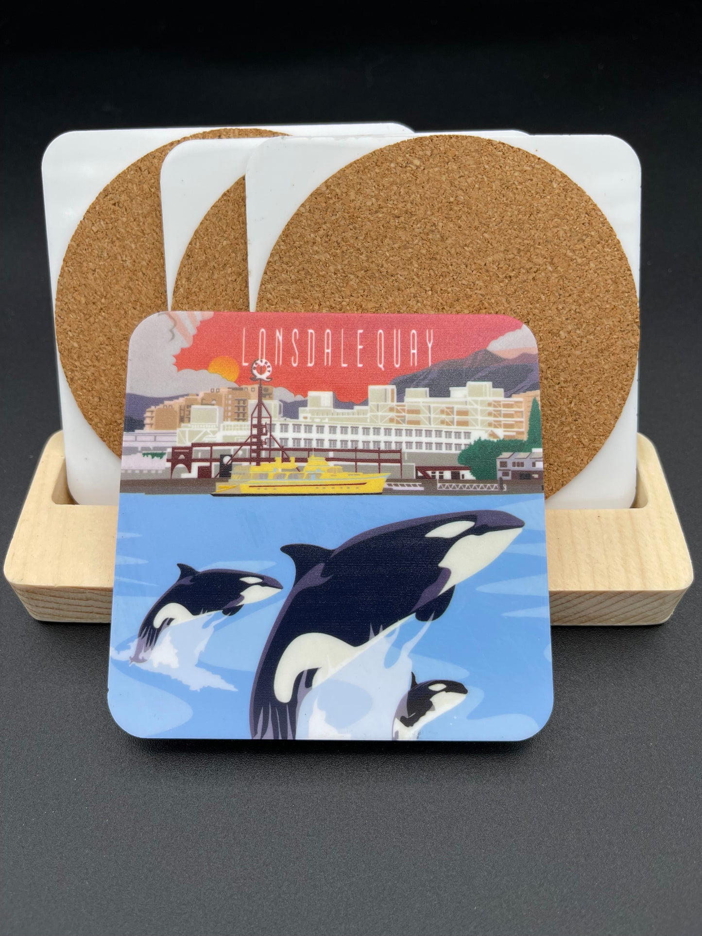 Art Coaster - Lonsdale Quay with Orca Day time