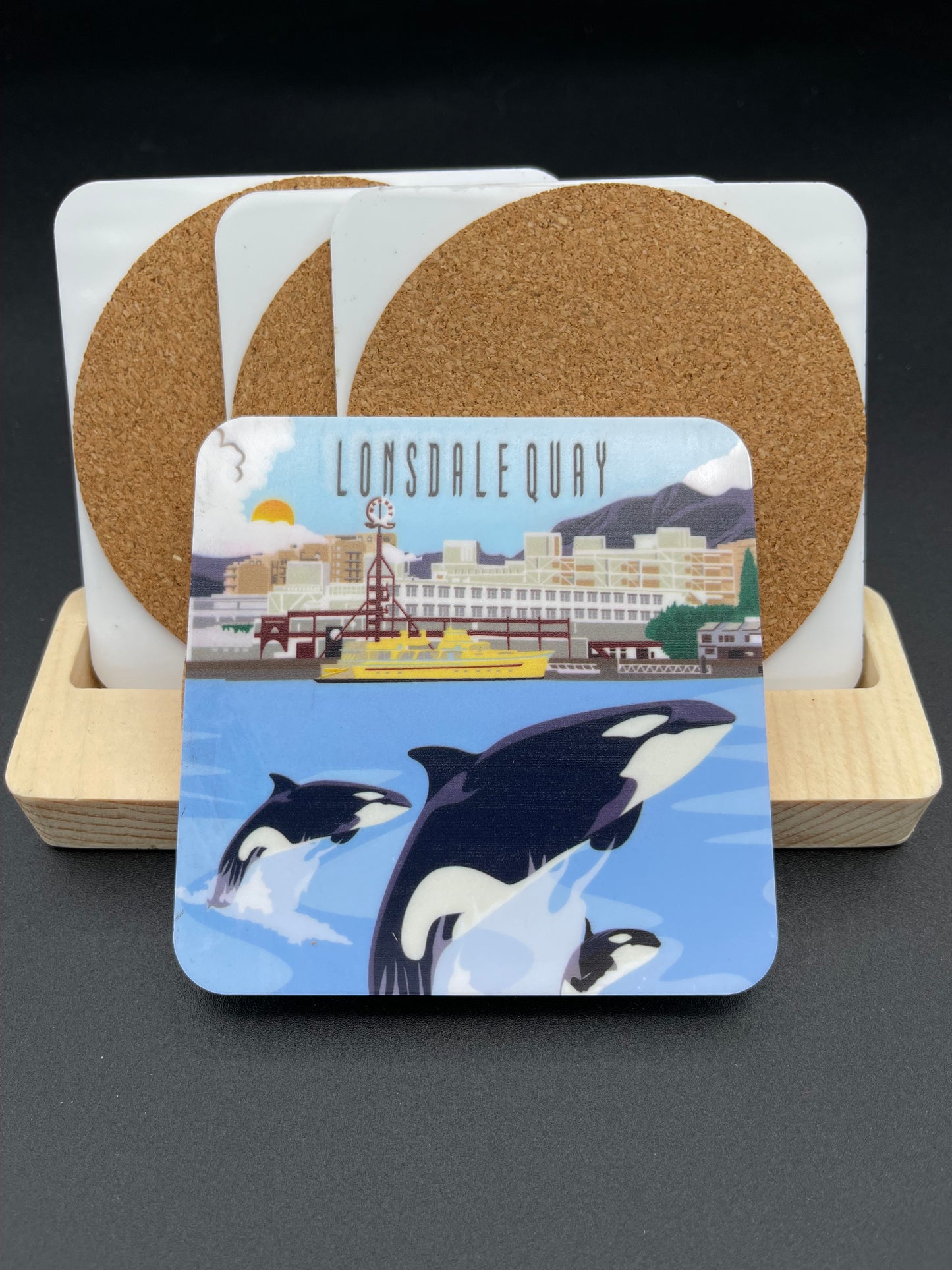 Art Coaster - Lonsdale Quay with Orca Day time