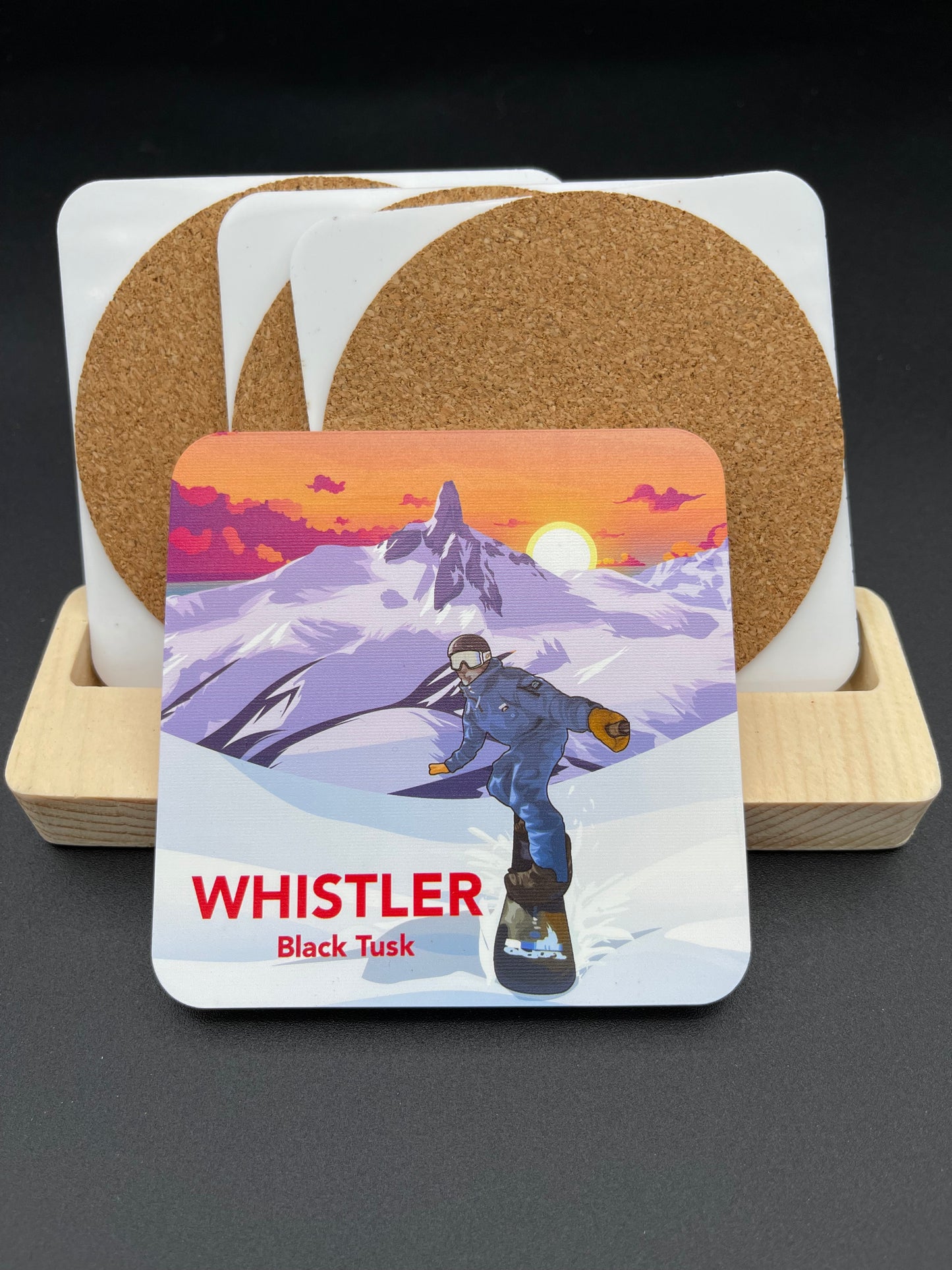 Art Coaster-Whistler Snow Boarding,Vancouver,Canada