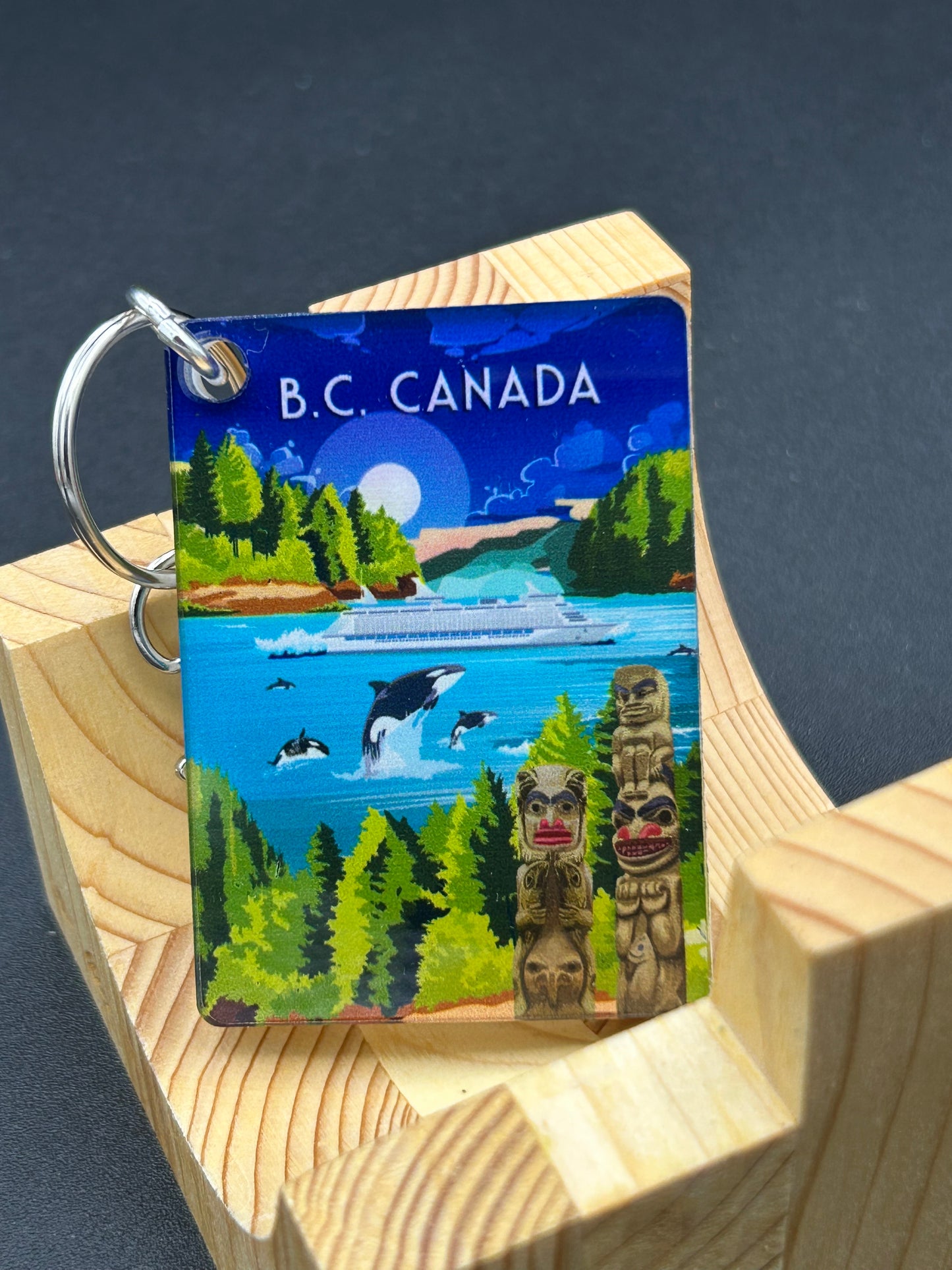 Art Key Chain-British Columbia