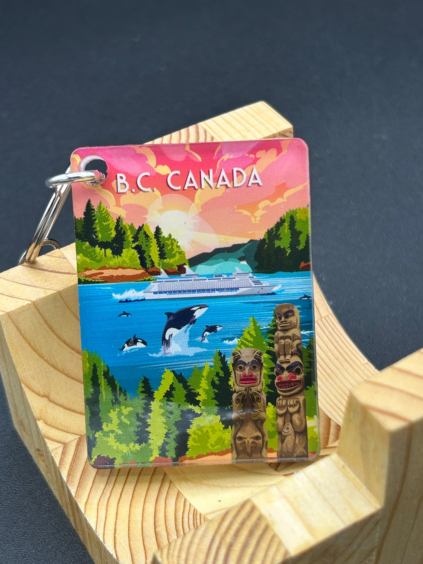 Art Key Chain-British Columbia