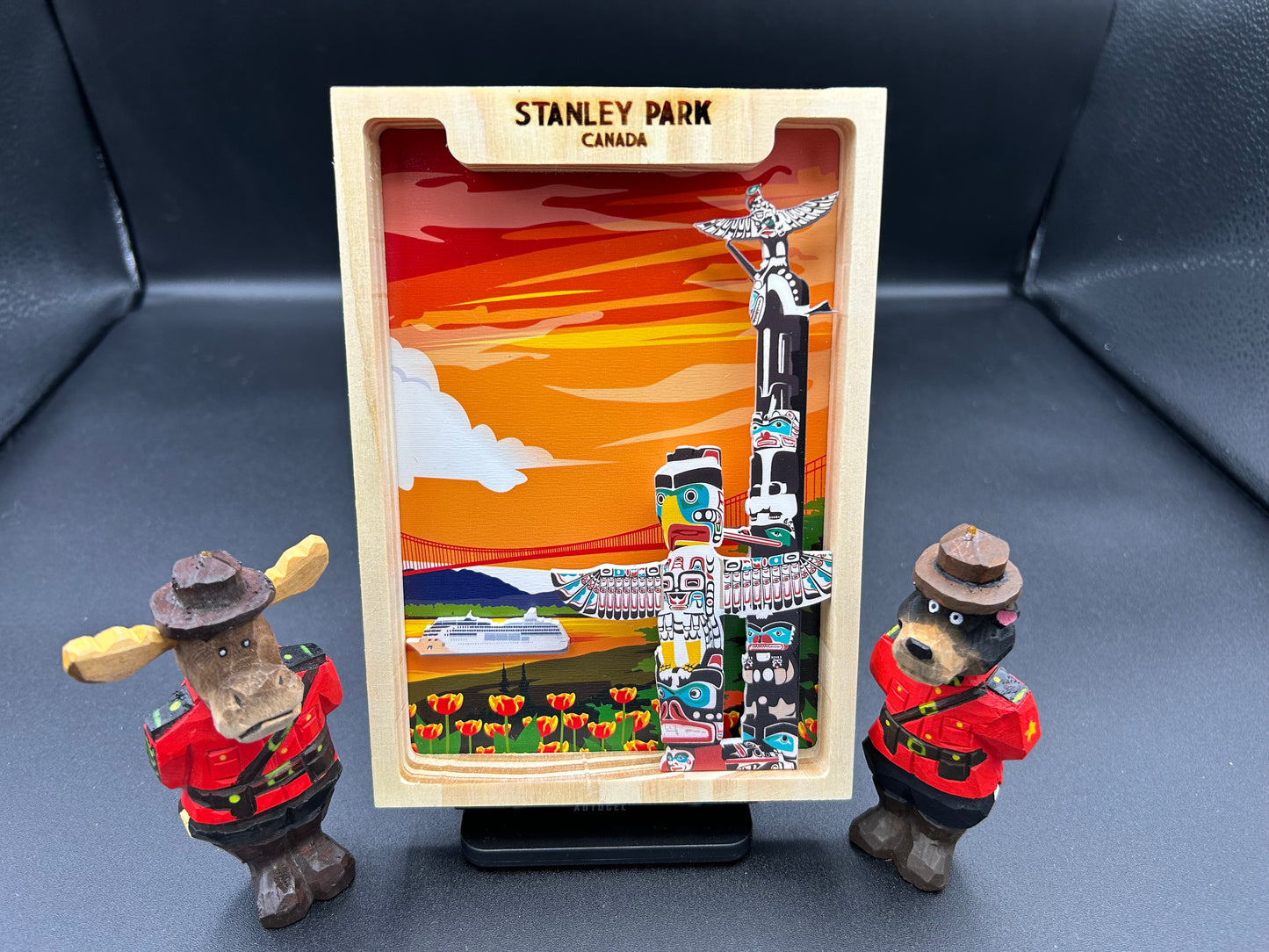 3D Shade Box-Stanley Park- 5"x7" Hand Made. - New Klondike Arts and Media