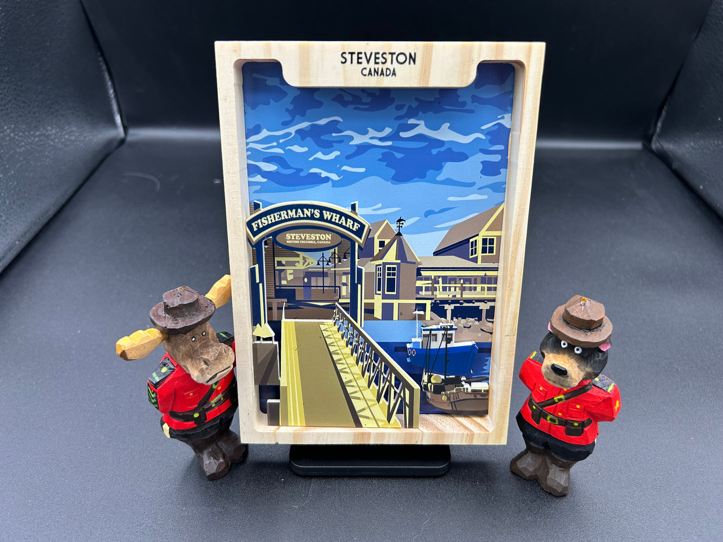 3D Shade Box-Steveston-Richmond-5"x7" Hand Made