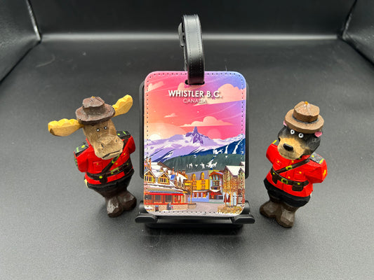 Trip Art Luggage Tag-Whistler Village-Vancouver, Canada