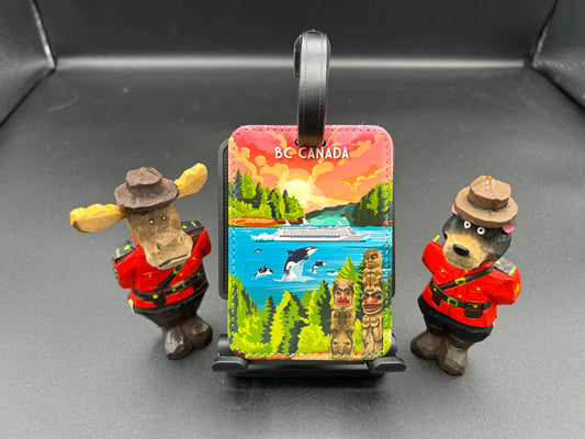 Trip Art Luggage Tag-BC Canada