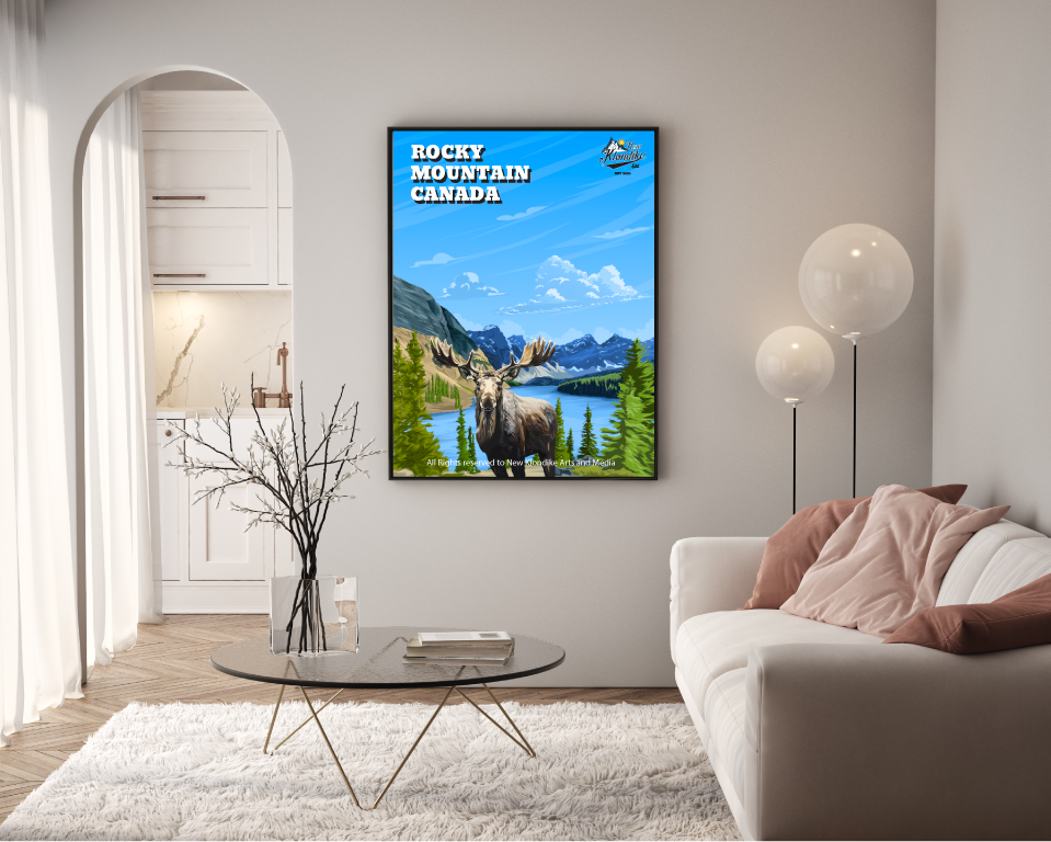 Art Prints-Rocky Mountain Canada-Moose