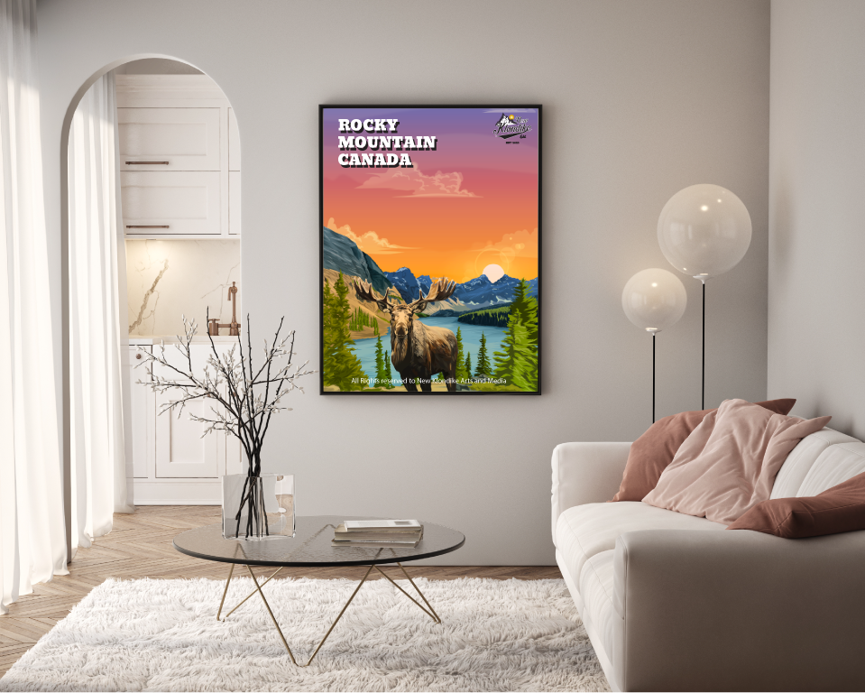 Art Prints-Rocky Mountain Canada-Moose