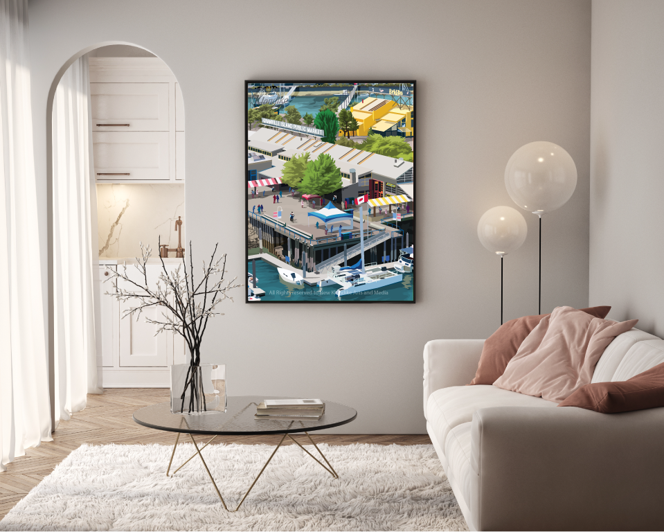 Art Prints - Granville Island Public Market, Vancouver, Canada