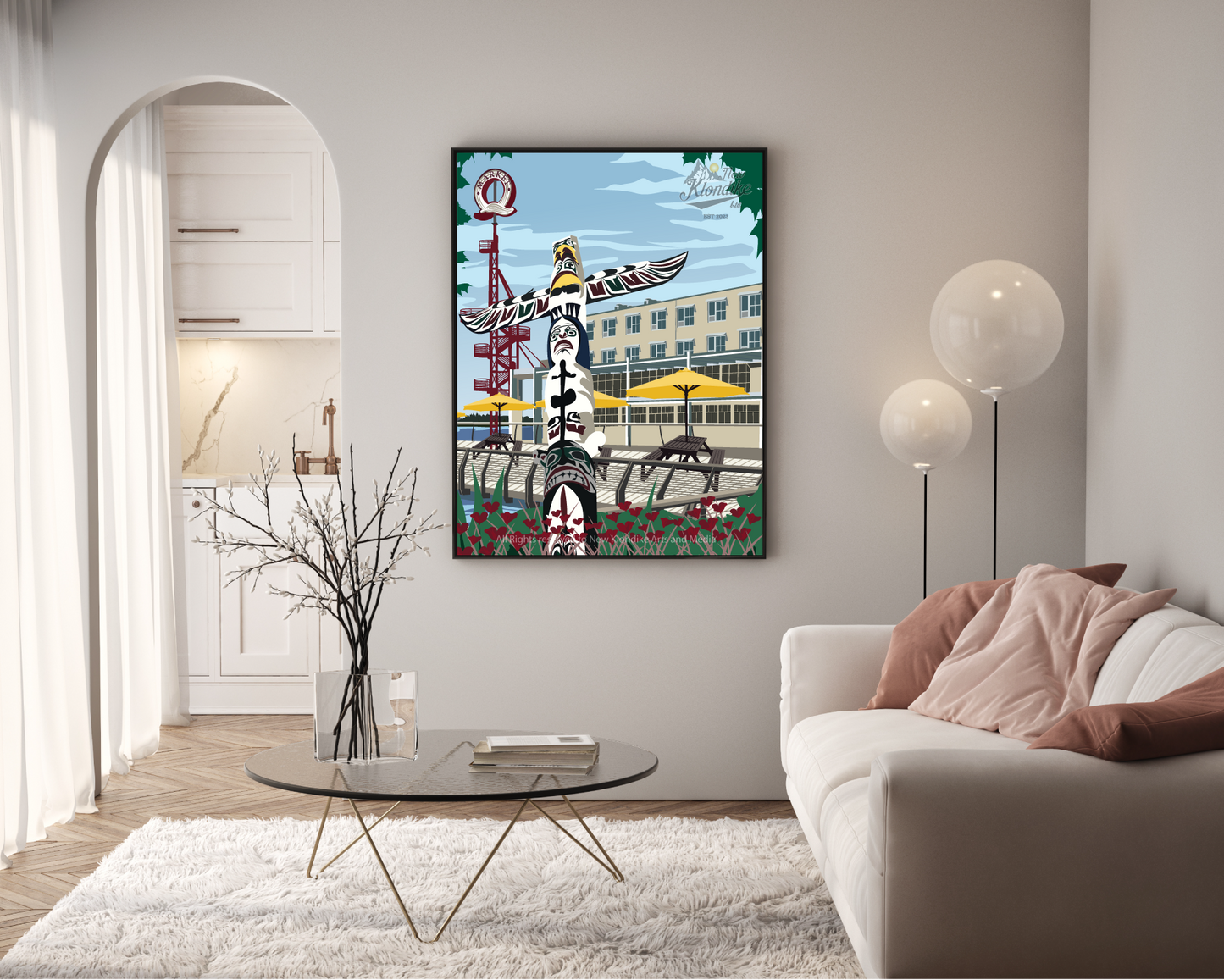 Art Prints-Lonsdale Quay Totem-North Vancouver, Canada