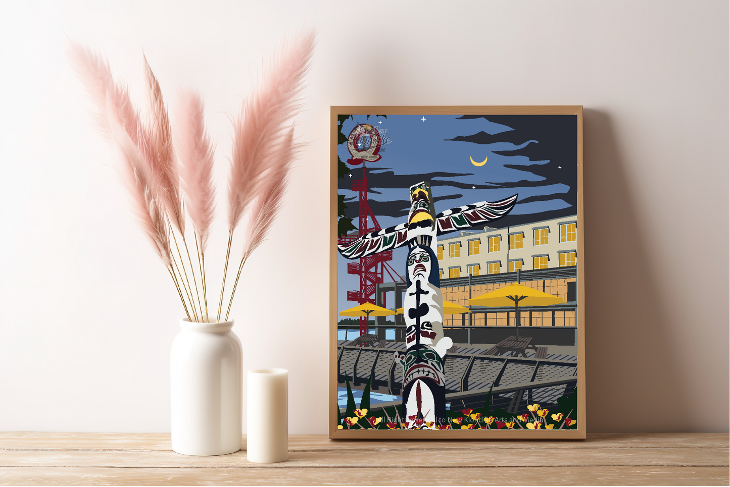 Art Prints-Lonsdale Quay Totem-North Vancouver, Canada