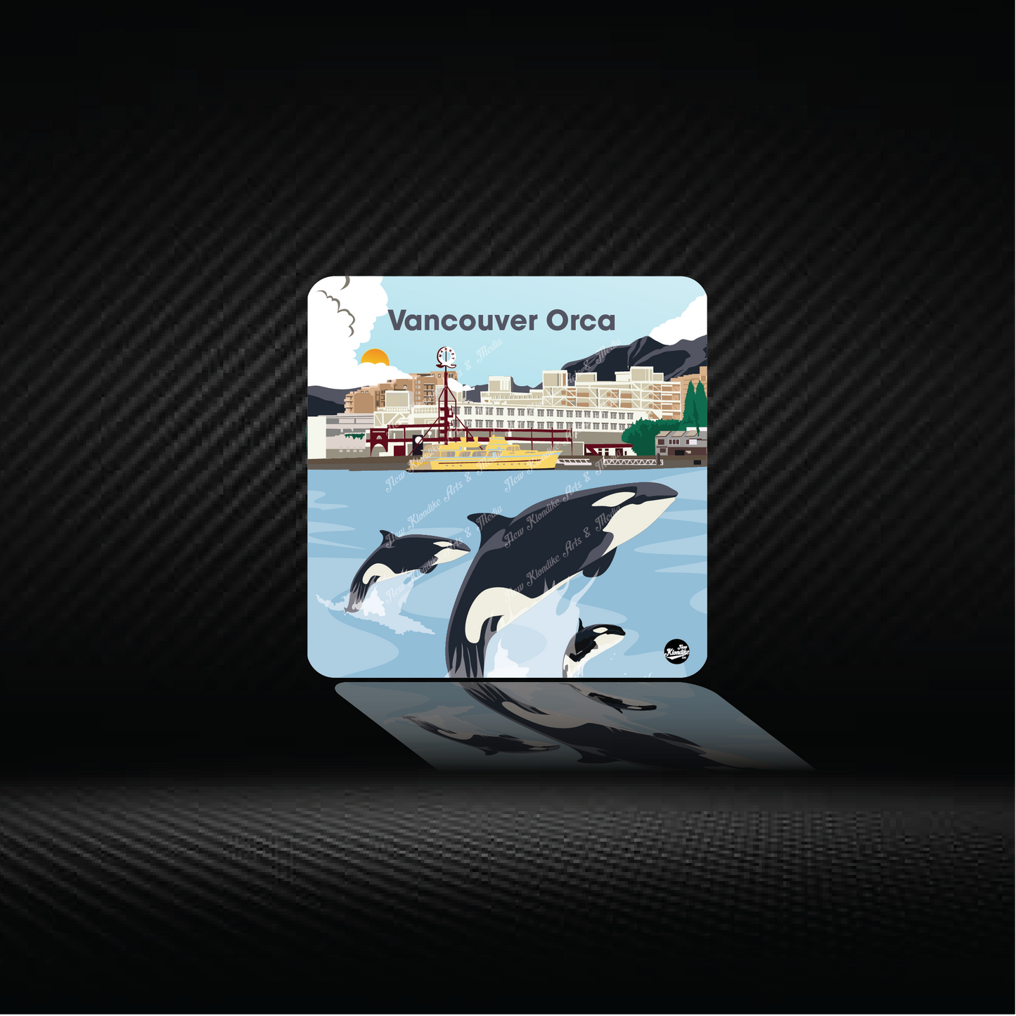 Art Coaster - Lonsdale Quay with Orca Day time