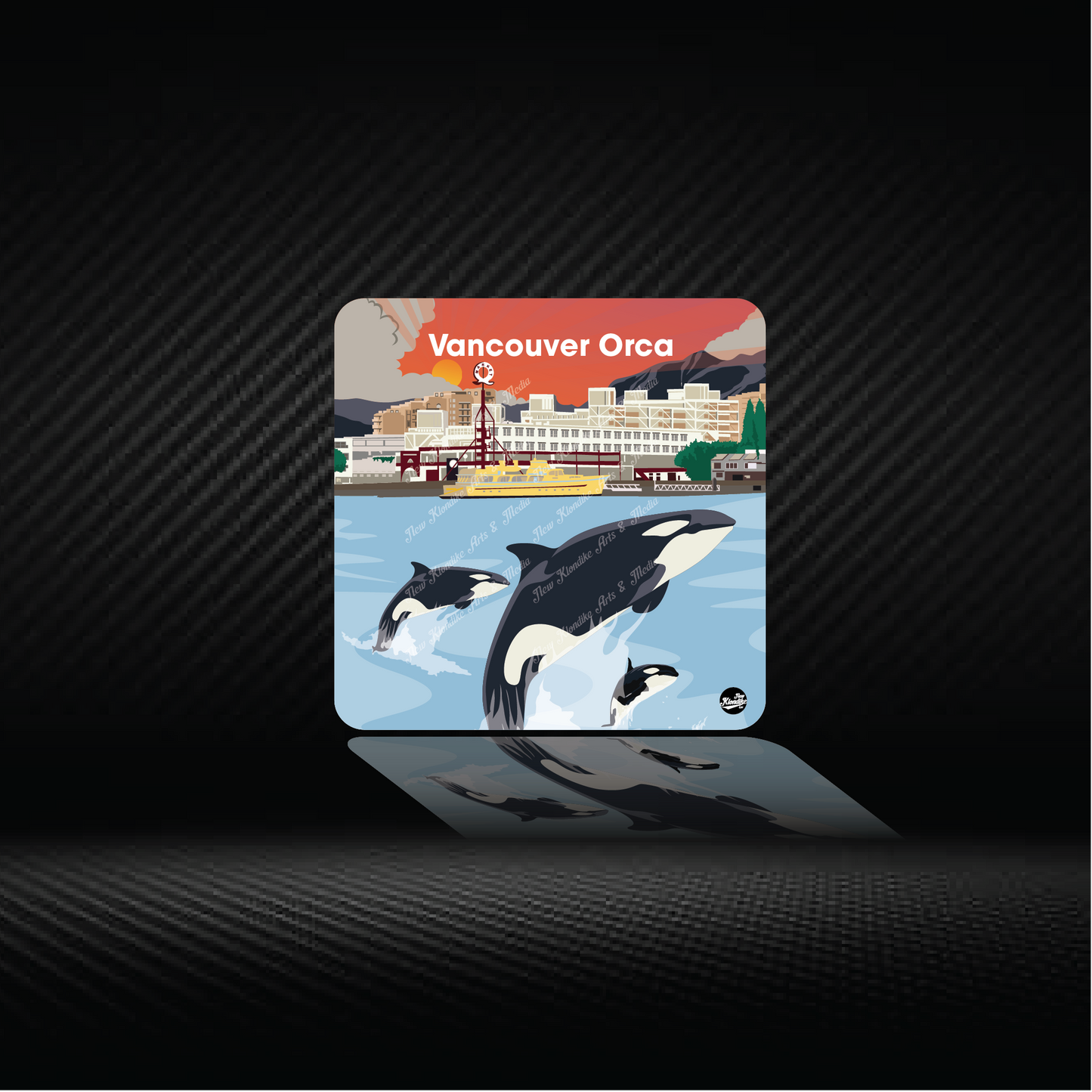 Art Coaster - Lonsdale Quay with Orca Day time