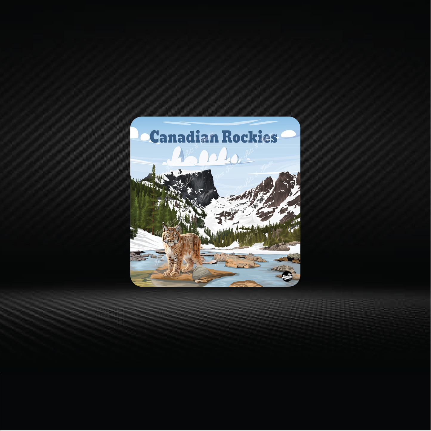 Art Coaster-Canadian Rockie-Lynx, Canada