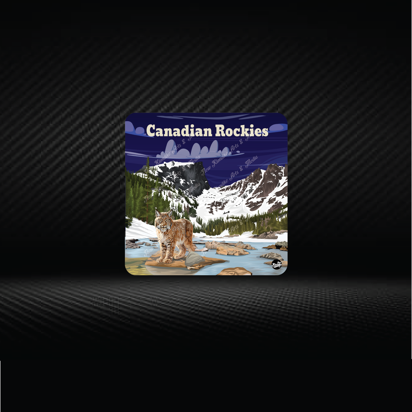 Art Coaster-Canadian Rockie-Lynx, Canada