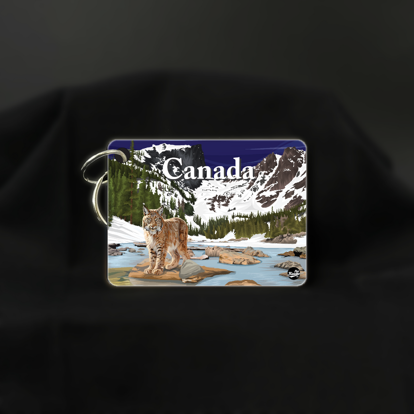 Art Key Chain-Canadian Rockies-Lynx