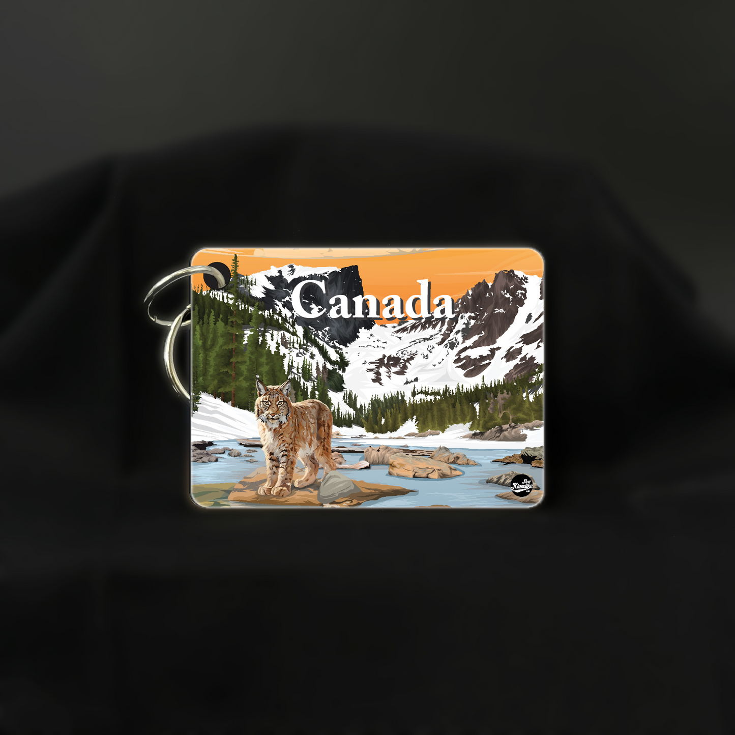 Art Key Chain-Canadian Rockies-Lynx