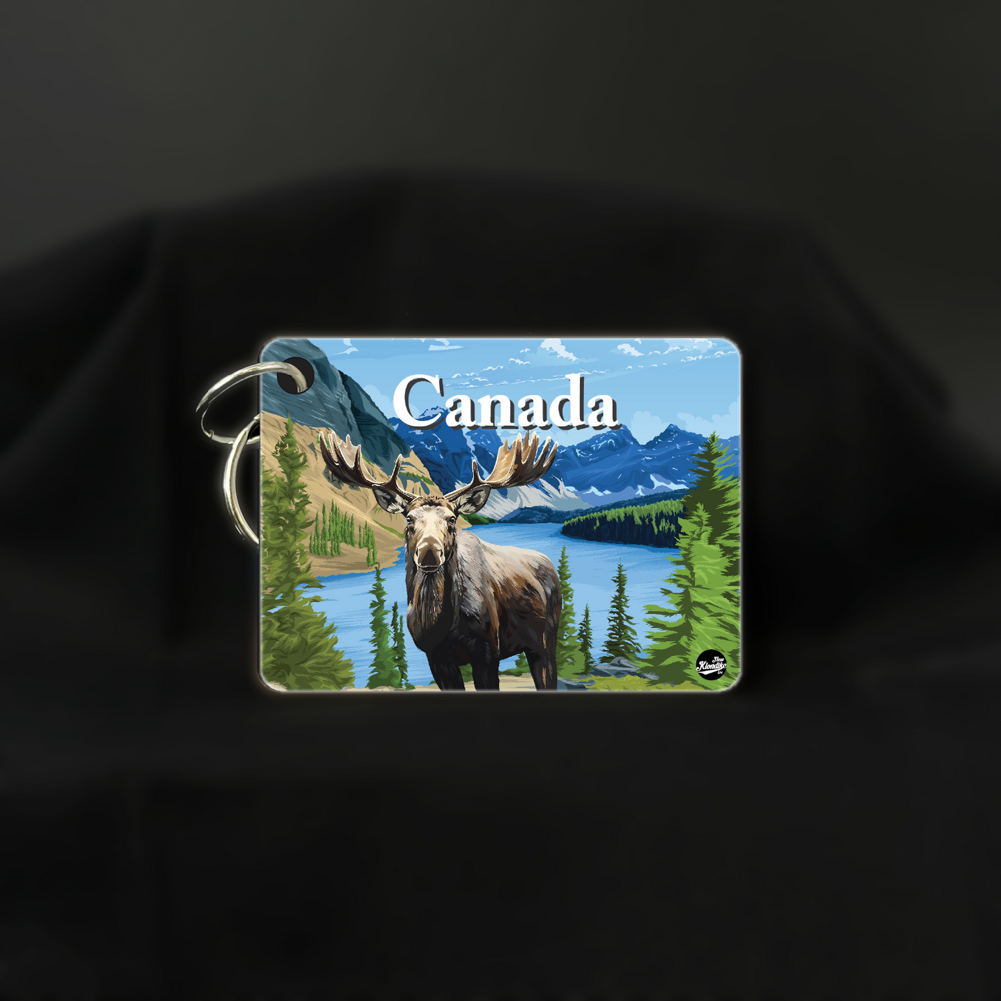 Art Key Chain-Canadian Rockies-Moose