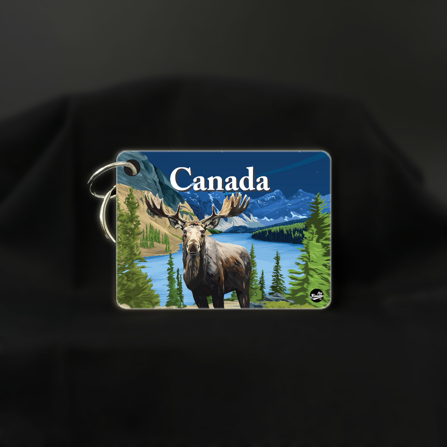 Art Key Chain-Canadian Rockies-Moose