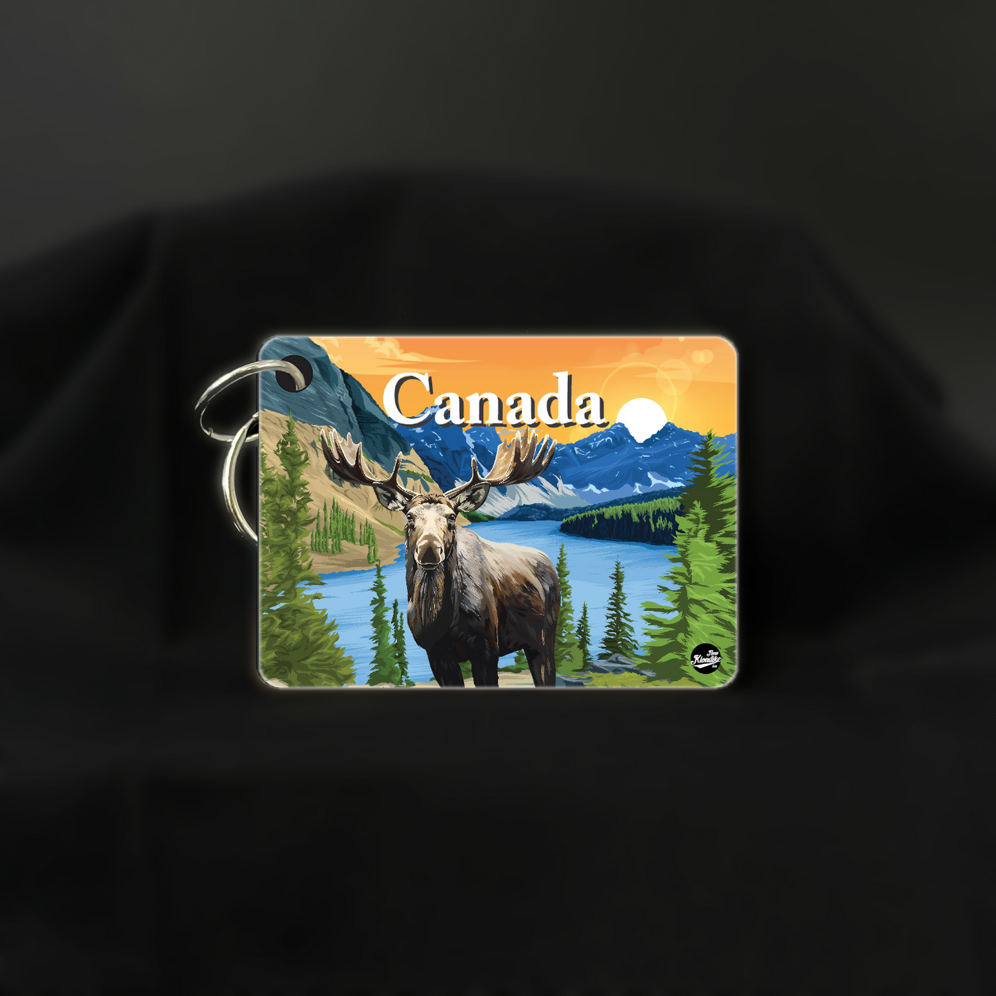 Art Key Chain-Canadian Rockies-Moose