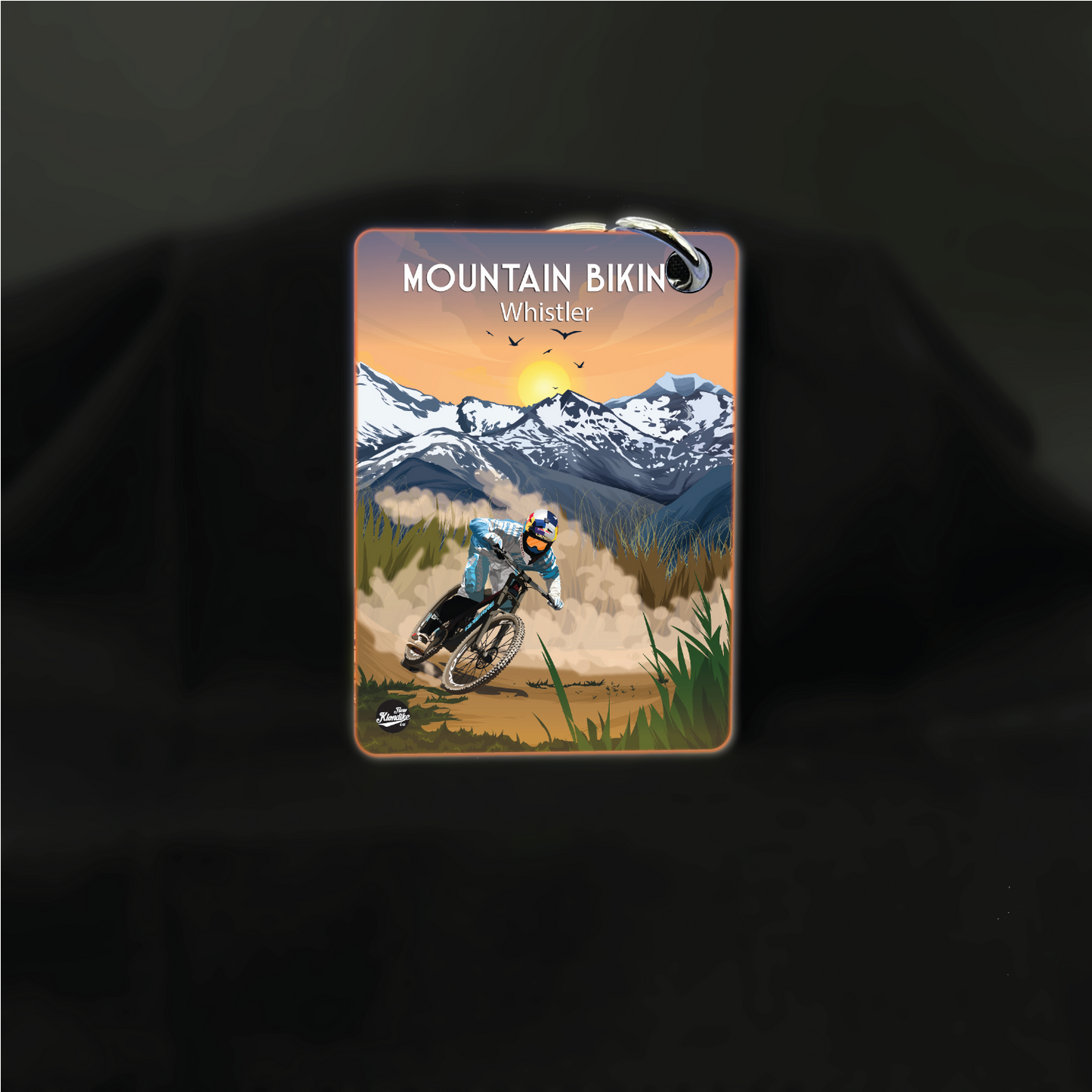 Art Key Chain-Mountain Biking-Whistler