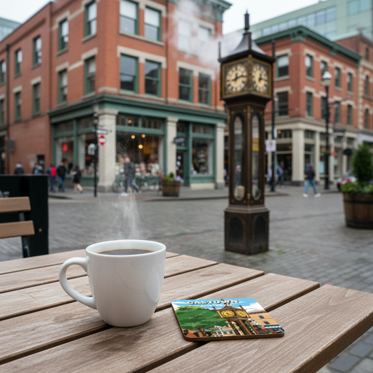 Art Coaster - Gastown - Steam Clock- Vancouver, Canada