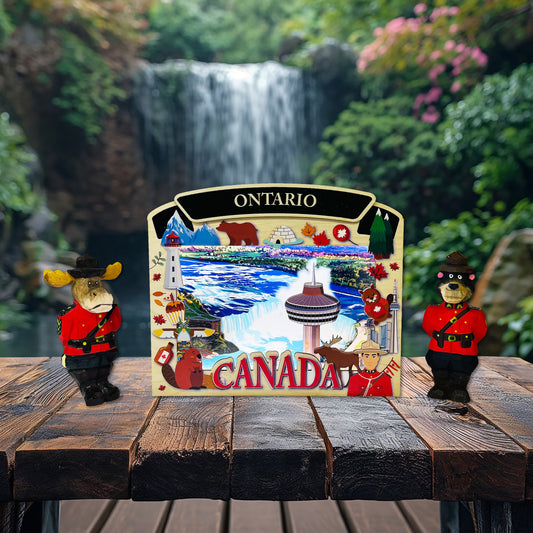 Light Up Shadow Box featuring Niagara Falls scene by New Klondike Arts and Media, showcasing illuminated shadow box art.