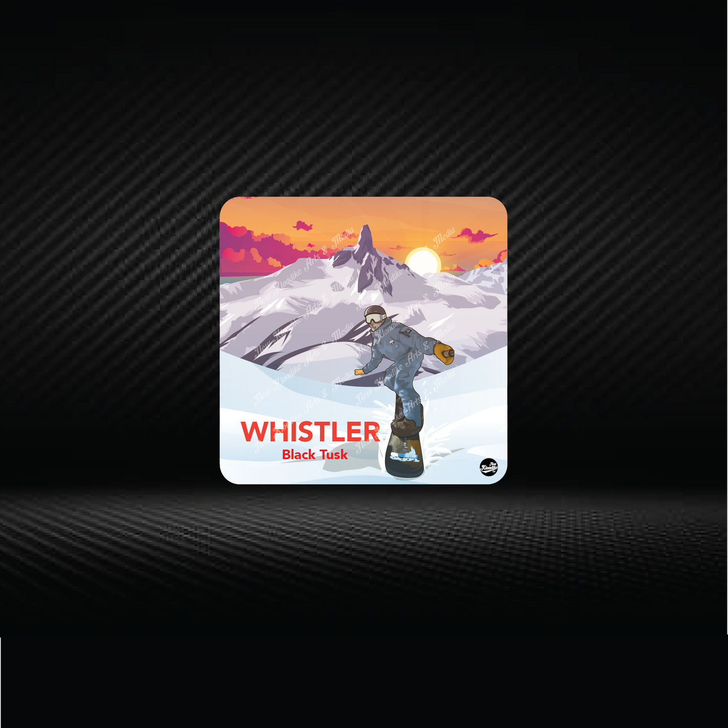 Art Coaster-Whistler Snow Boarding,Vancouver,Canada