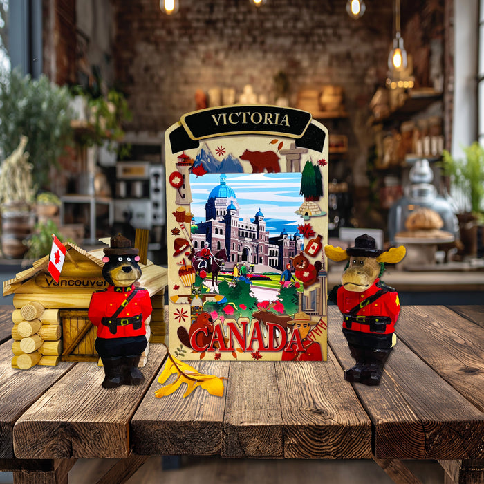 Light Up Shadow Box by New Klondike Arts and Media featuring a scenic Victoria BC scene with illuminated design.